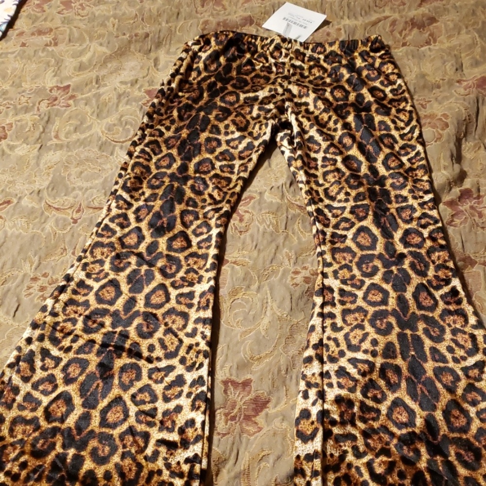 Cheetah bell bottoms